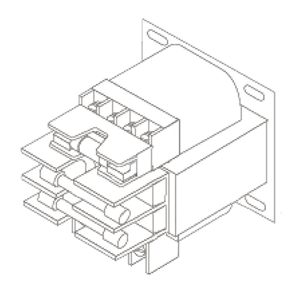 Transformer, 208V/230V/460V – 24V/115V .050KvA