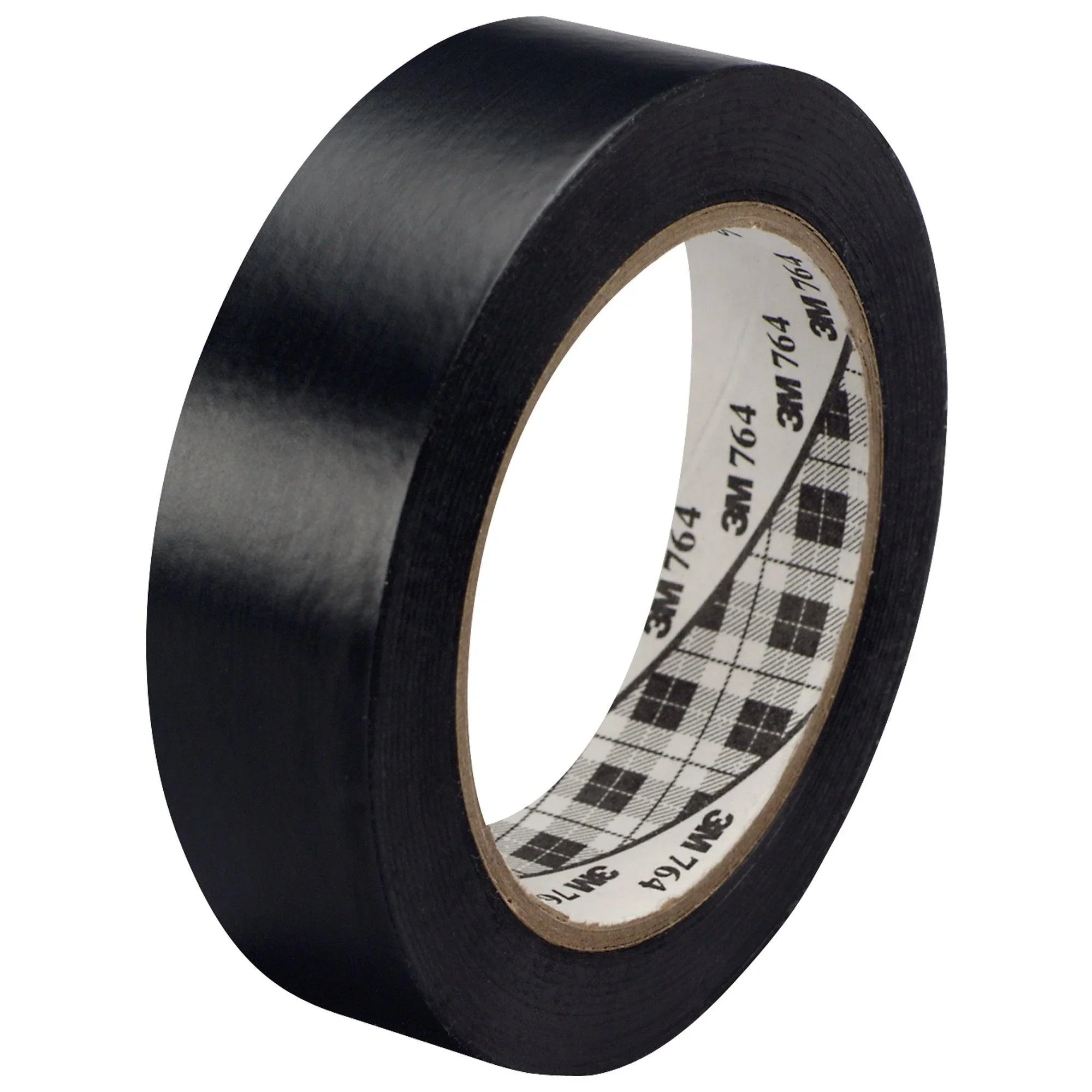 1" x 36 yds. Black 3M General Purpose Vinyl Tape 764