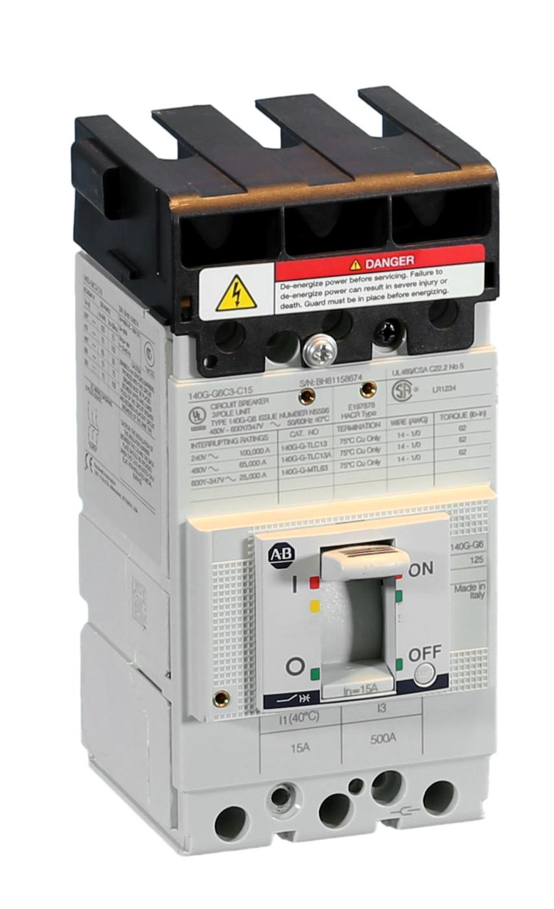 140G-G6C6-C15 Allen-Bradley 15 Amp 140G-C6 Circuit Breakers