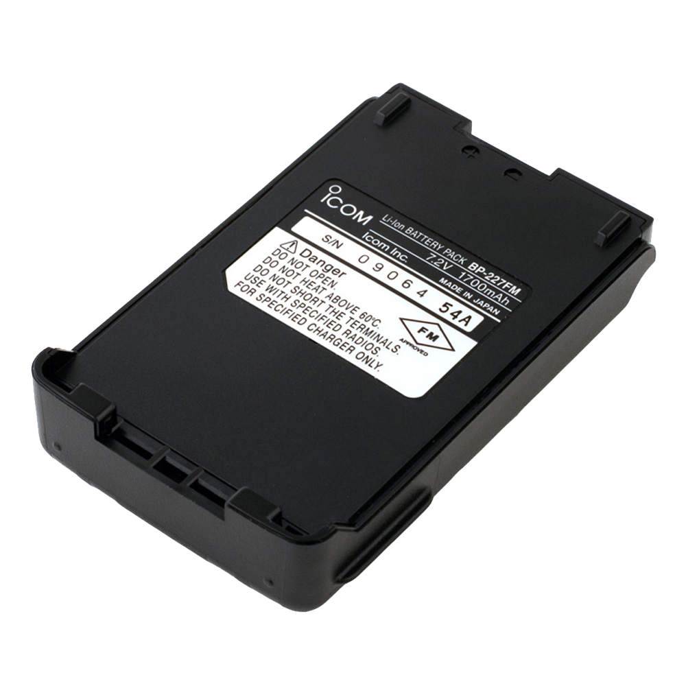 ICOM BP227 LI-ION BATTERY 1700 MAH F/ M88