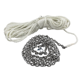315 Foot Anchor Rode Kit - 1/4 inch G4 Chain Spliced to 1/2 inch 8-Plait Rope | Lewmar HM15HT300PX