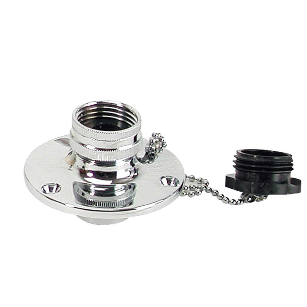 Whitecap C.P. Brass Inlet 2-3/4″ Base 1-1/2″ Depth