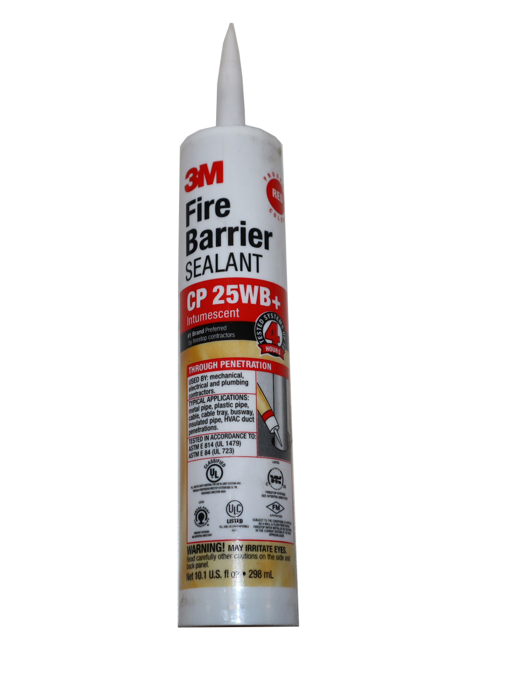 3M CP25WB+ 10 oz Red Fire Bar Caulk