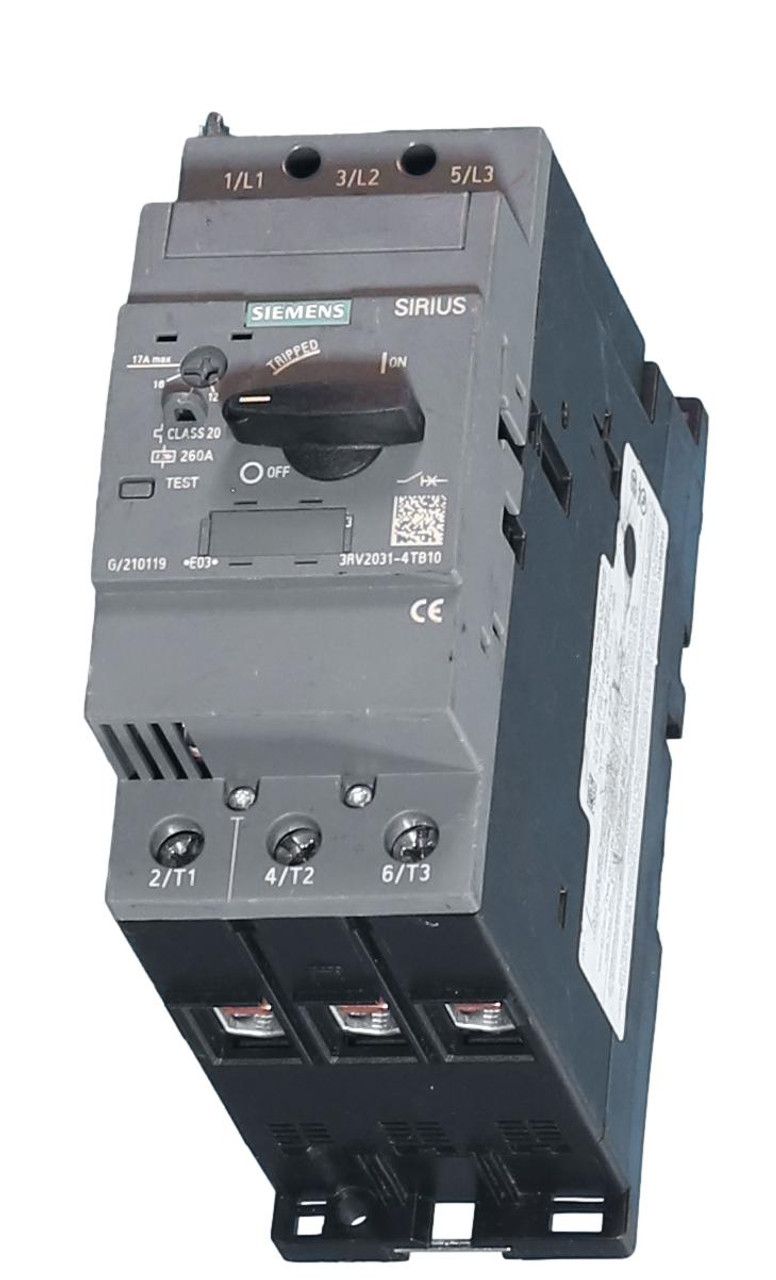 3RV2031-4TB10 Siemens SIRIUS Circuit Breaker w/Rotary Switch