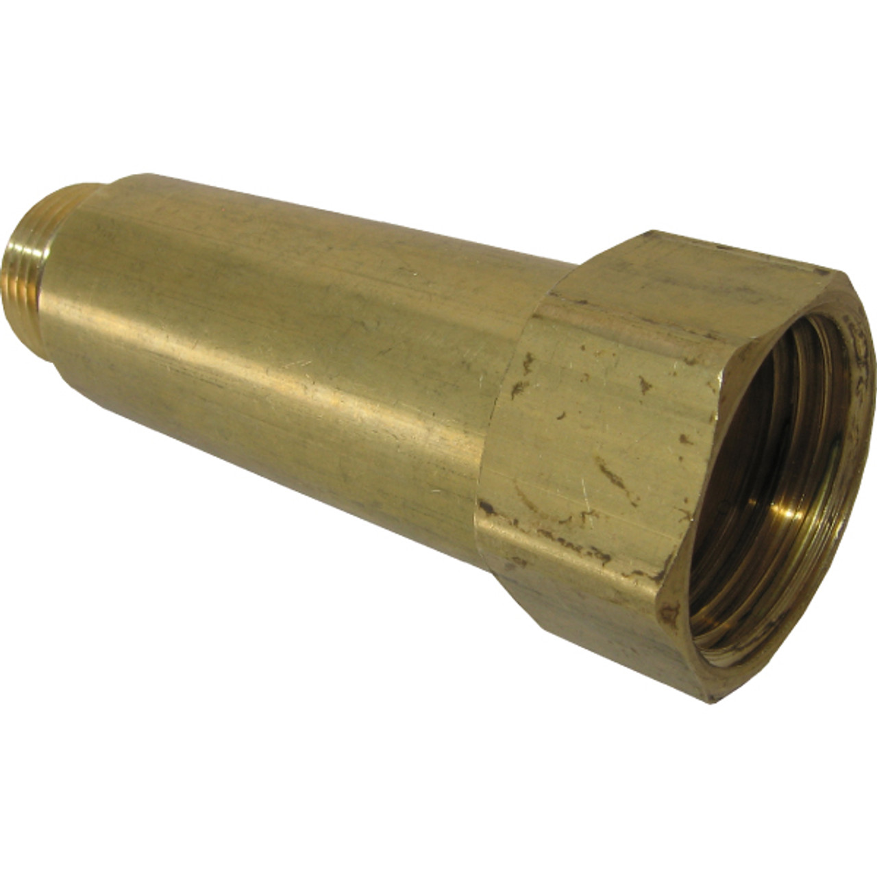 General Pump 680007 Brass Garden Hose Inlet Fitting with Screen, 3/4" FGH x 3/8" Male x 1/4" Female