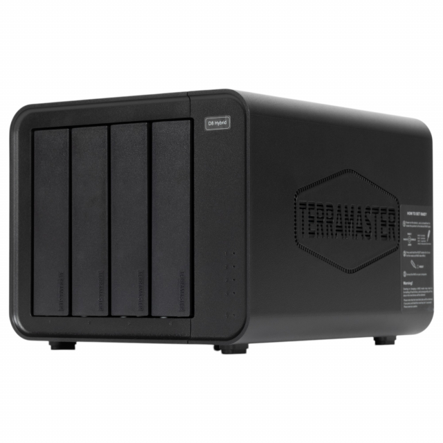 TerraMaster D8 Hybrid 8-Bay 4 HDD + 4 M.2 SSD Hybrid RAID Enclosure