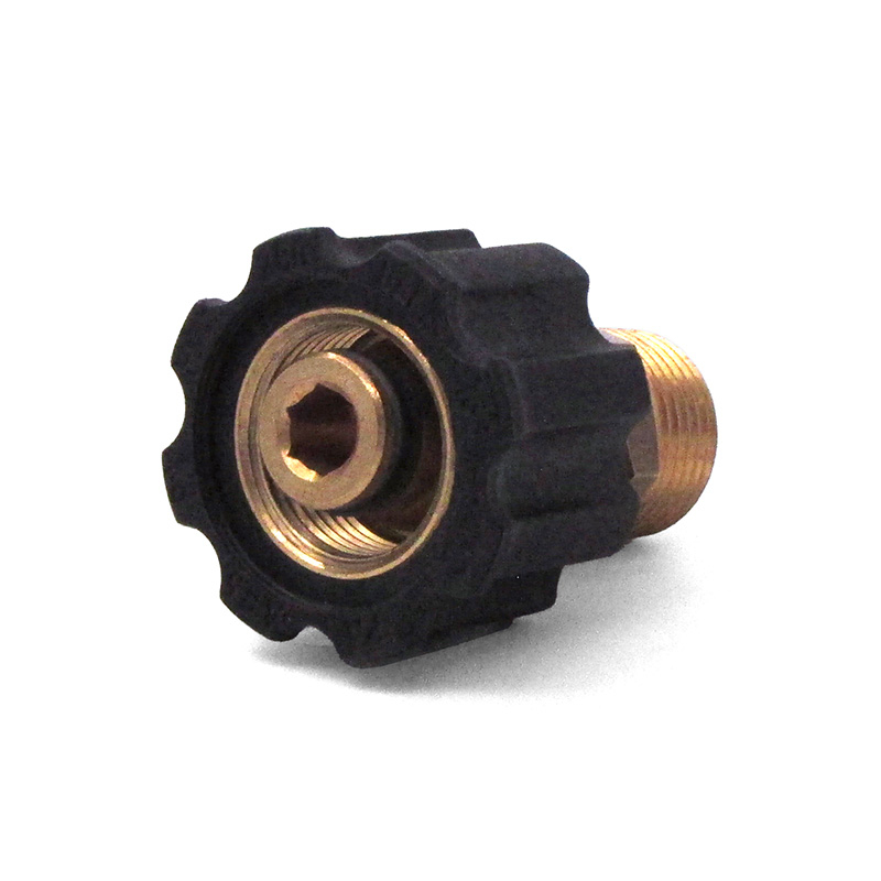 Twist Seal Socket, 1/2″ MPT x M22 F, 4000 PSI Brass