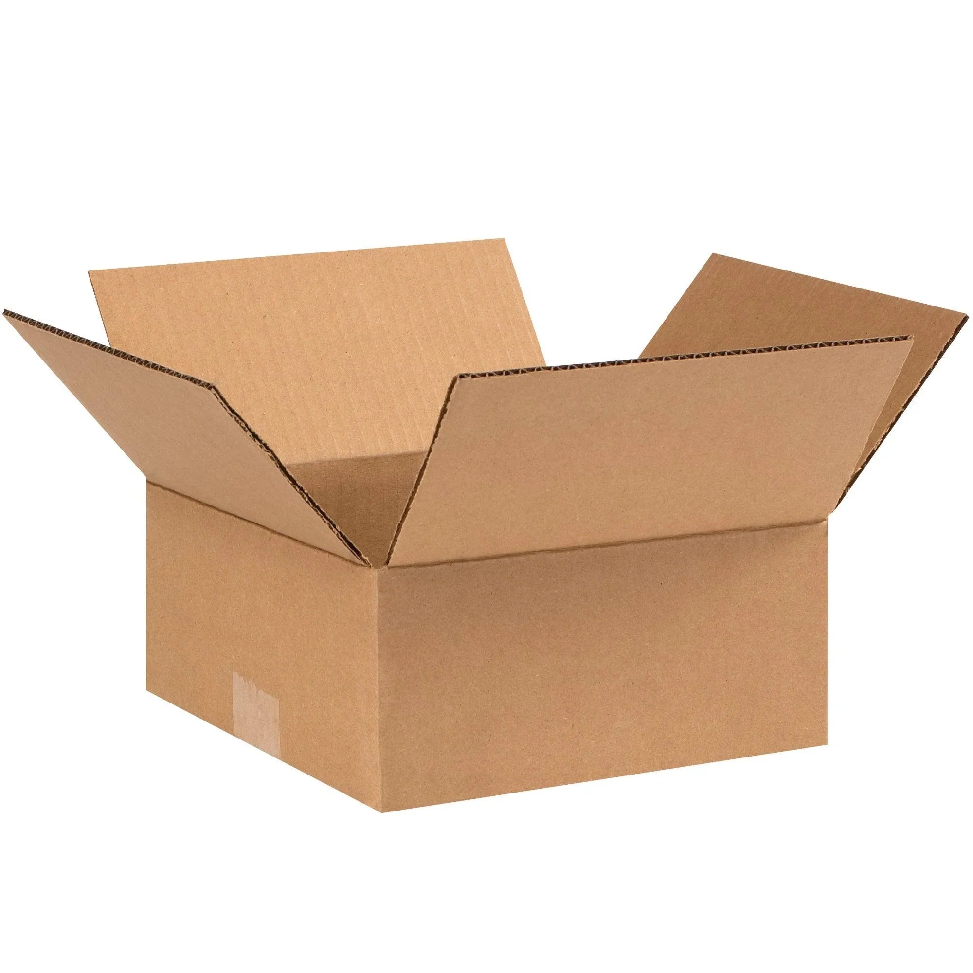 9 x 9 x 4" Flat Corrugated Boxes