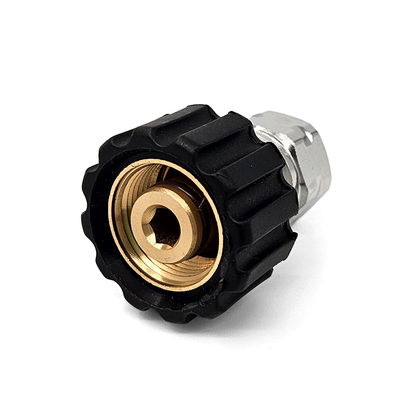 Twist Seal Socket, 1/4″ FPT x M22 F, Steel