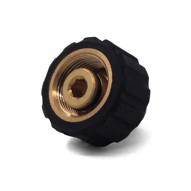 Twist Seal Socket, 1/4″ MPT x M22 F, 3600 PSI Brass