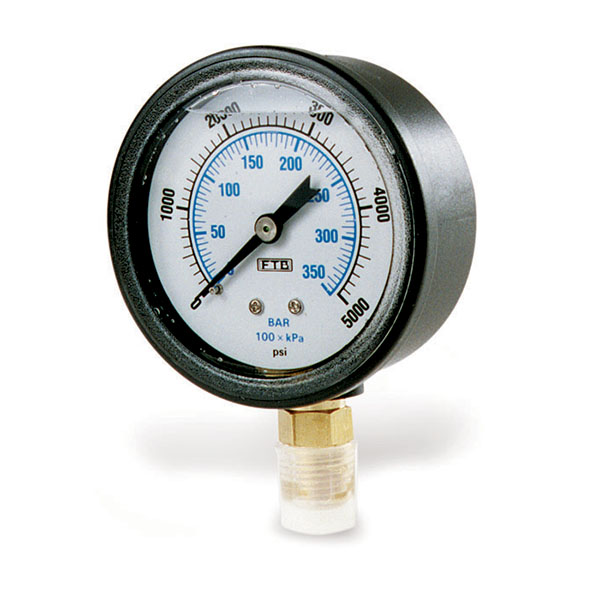 Pressure Gauge, 3000 PSI Corrosion Resistant