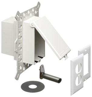 Arlington DBVM1W Outdoor Receptacle Box White