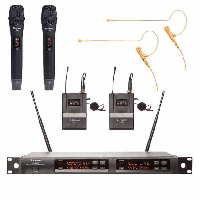 Airwave Technologies AT-4200 RENTAL PAK Channel Wireless System
