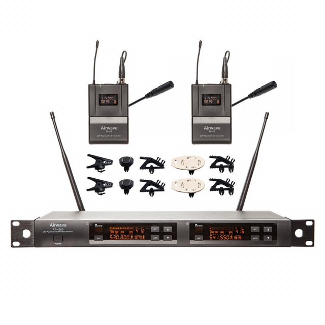 Airwave Technologies AT-4220-TITANIUM-LAV-PAK Channel Wireless System