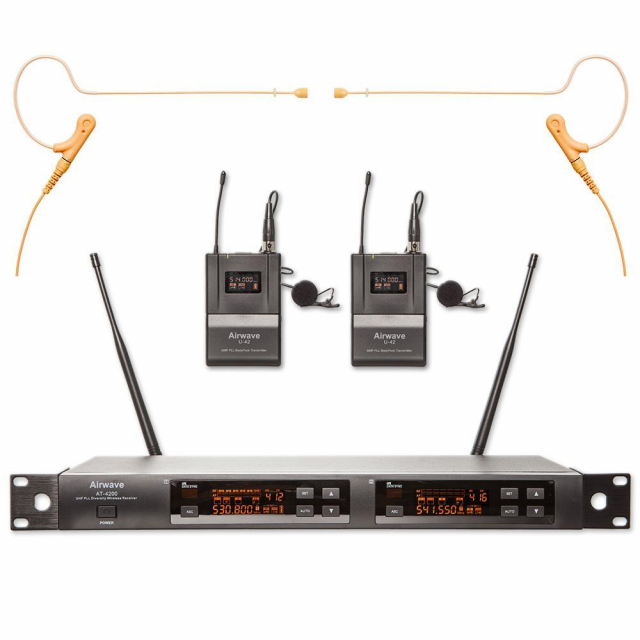 Airwave Technologies AT-4220 HSD PAK 2 Channel Wireless System