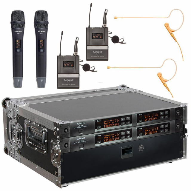 Airwave Technologies AT-COMBO PAK 4 Channel Wireless System