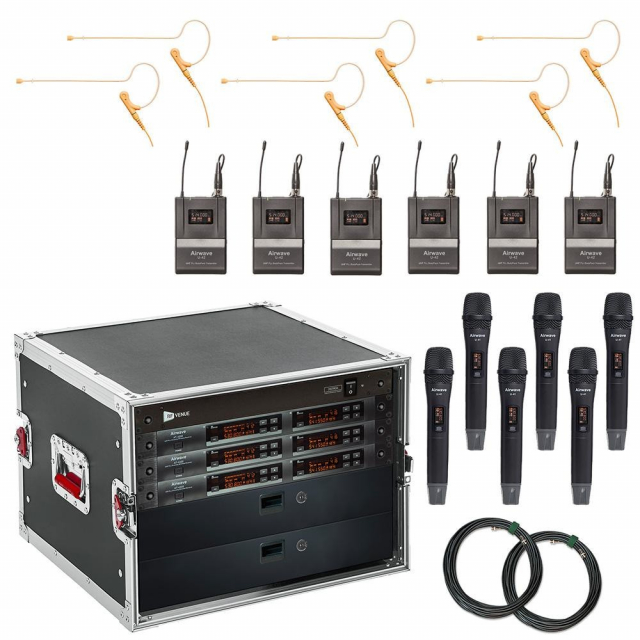 Airwave Technologies AT-RS6 6 Channel System with 6 Microphone