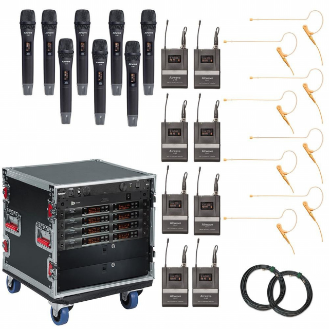 Airwave Technologies AT-RS8 8 Channel System with 8 Microphone