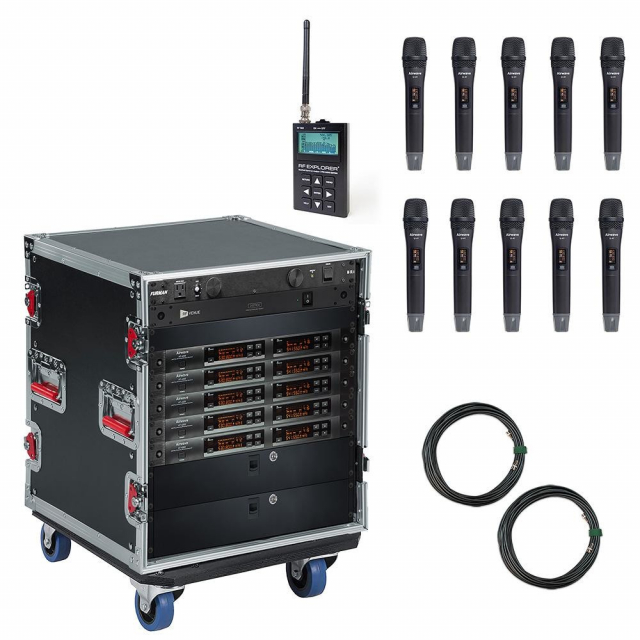 Airwave Technologies AT-SYS-10 HH 10 Channel System 10 Microphone