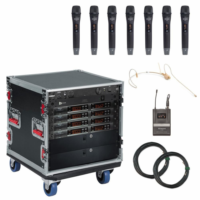 Airwave Technologies AT-SYS-8-HHT Channel System Titanium Microphone