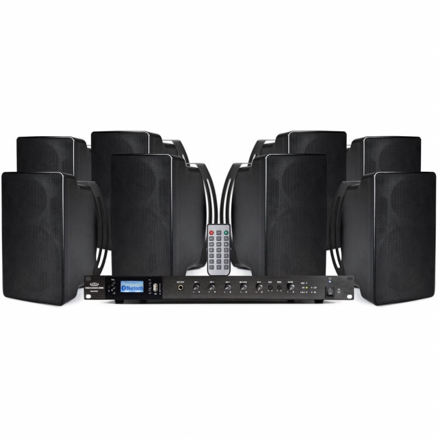 Pure Resonance Audio AWSS-8S5RMA500BT Outdoor Speaker System, 8 S5