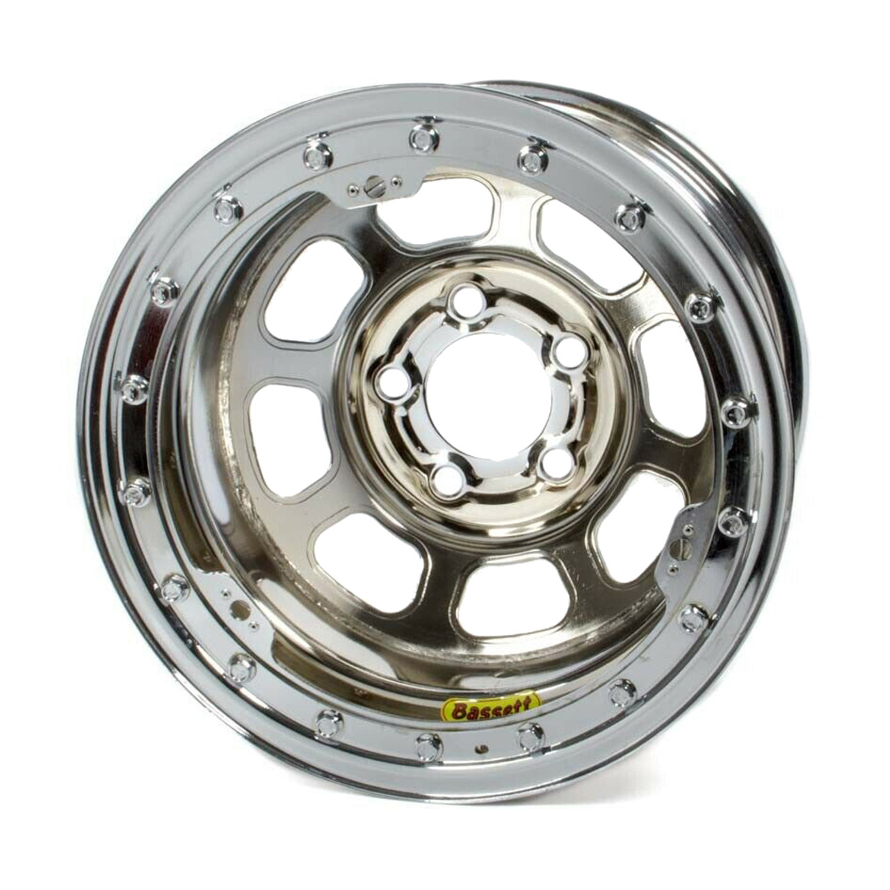 15x8 B/L Chrome Wheel 4.75BC 2in BS 58DC2ICLK