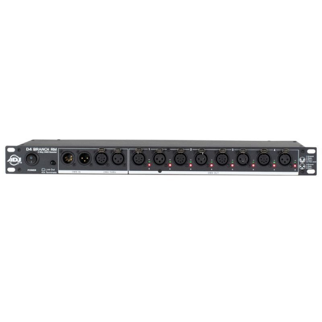ADJ D4B100 Branch RM Rack Space, 4-Way Distributor/Booster