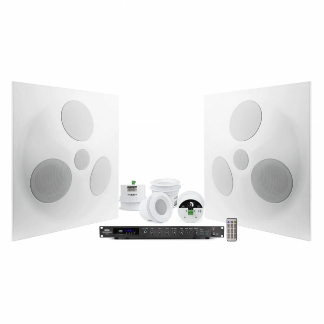 Pure Resonance Audio FTSS-2SD54C3RMA120BT Fitness Sound System, 2 SD5