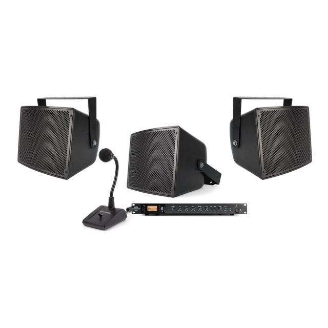 Pure Resonance Audio GMSS-3S10RMA500BTPTT1 Gymnasium Sound System, 3 S10