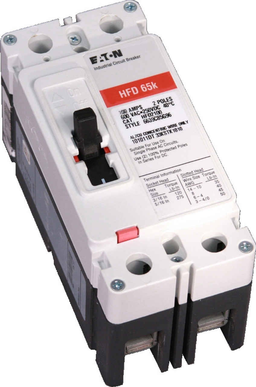 240 Volt EDB2200 22k Rated Series-C Circuit Breaker w/Padlock Accessory