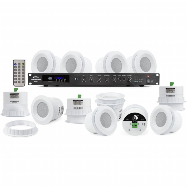 Pure Resonance Audio HSSS-32C3RMA350BT Hotel Sound System, 32 C3 C