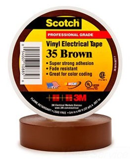 3M 35 3/4 x 66 Foot Brown Plastic Tape