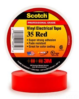 3M 35 3/4 x 66 Foot Red Tape