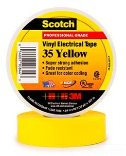 3M 35 3/4 x 66 Foot Yellow Tape