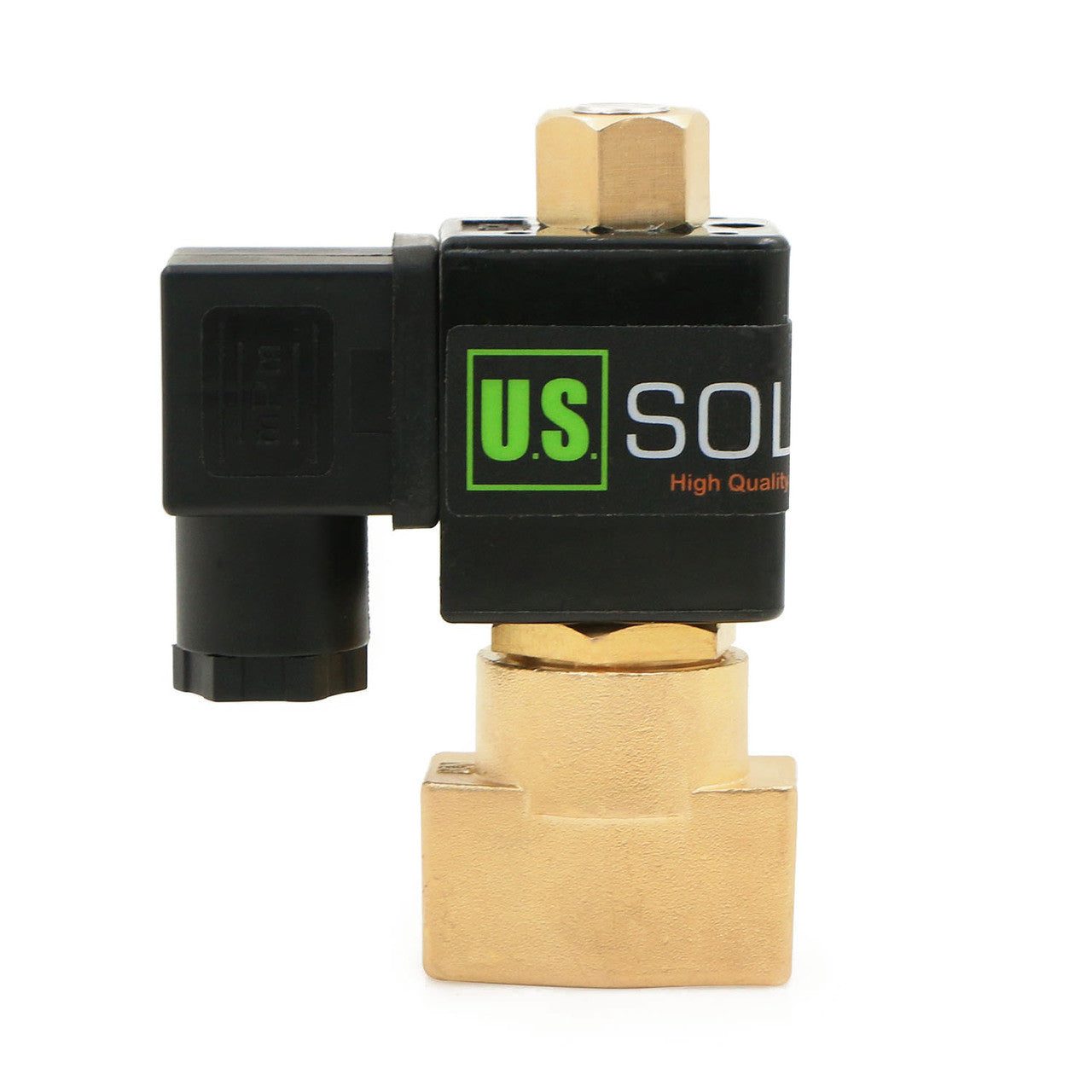 1/4" 24V AC Solenoid Valve - Brass Body, Normally Open, NBR Seal