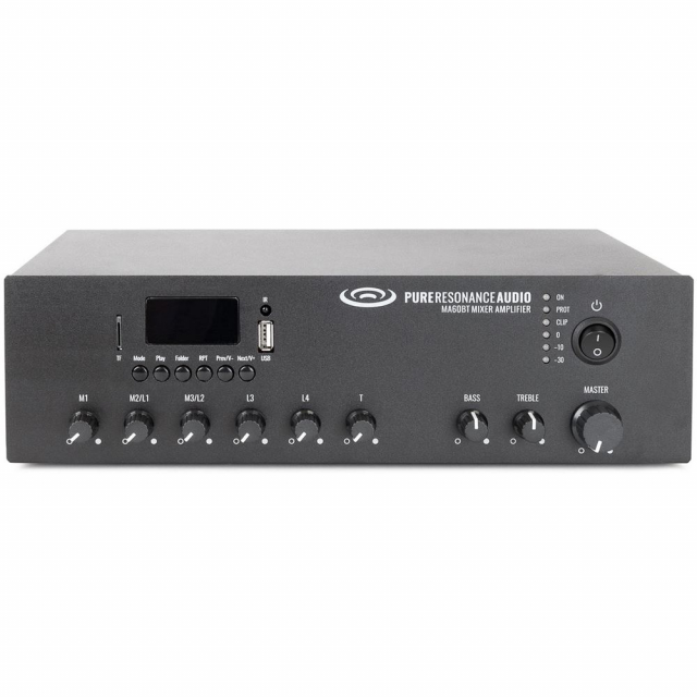 Pure Resonance Audio PRA-MA60BT 60W 7 Channel Mixer Amplifier