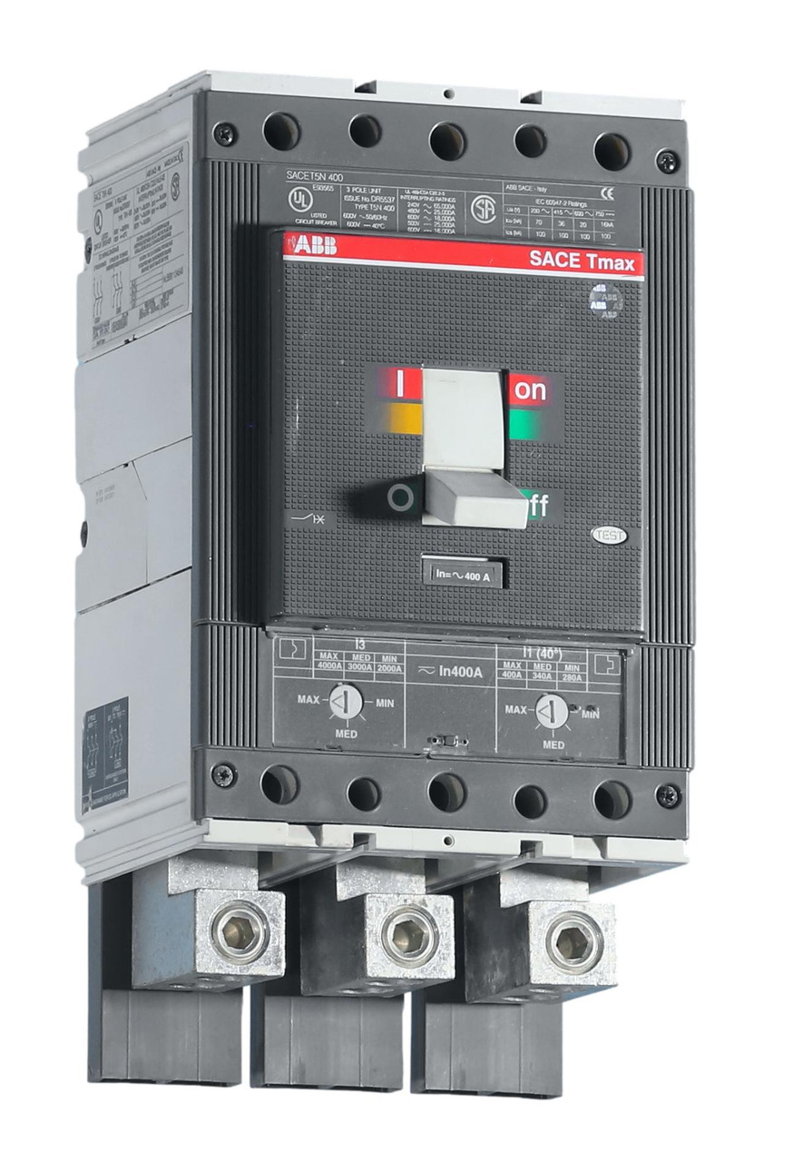 ABB Circuit Breaker SACE T5N 400 Tmax, 3 Pole, 400 Amp