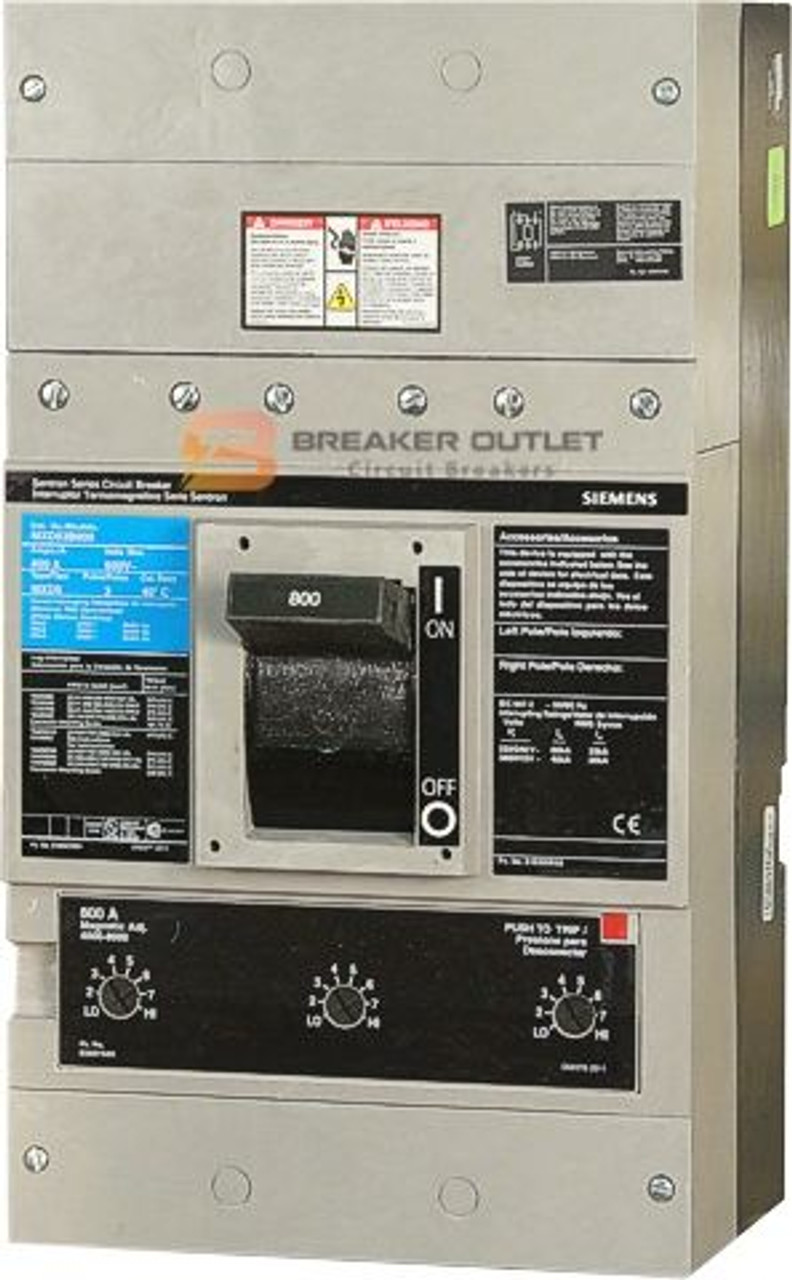 SHMD69800ANGTH Siemens Sentron Very High Interrupting Sensitrip III Circuit Breaker