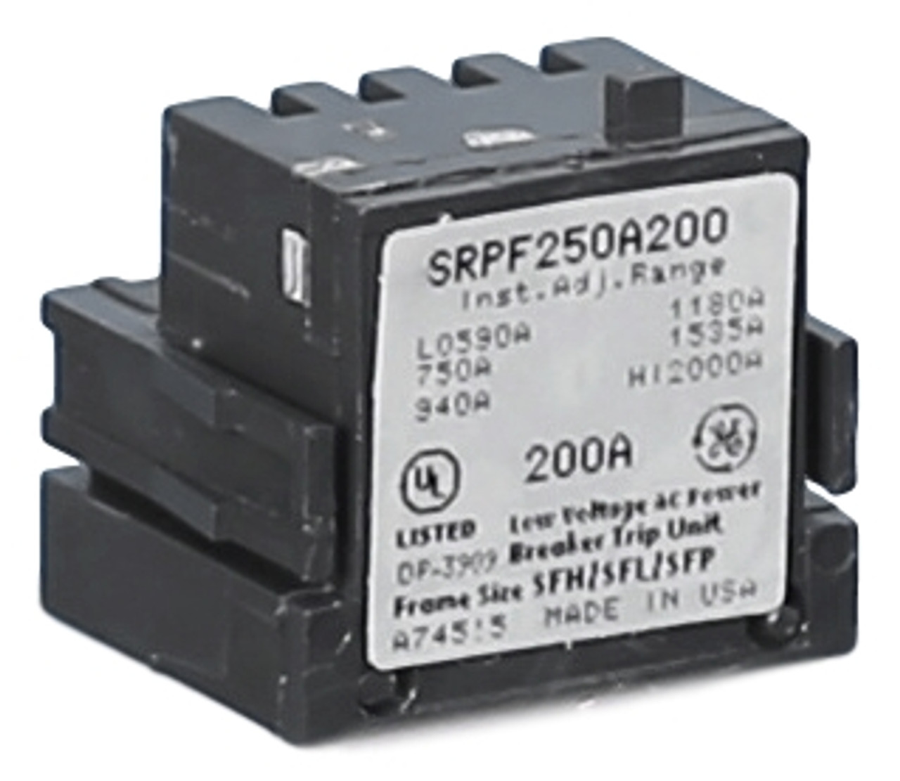 SRPF250A200 GE 200A Spectra Rating Plug