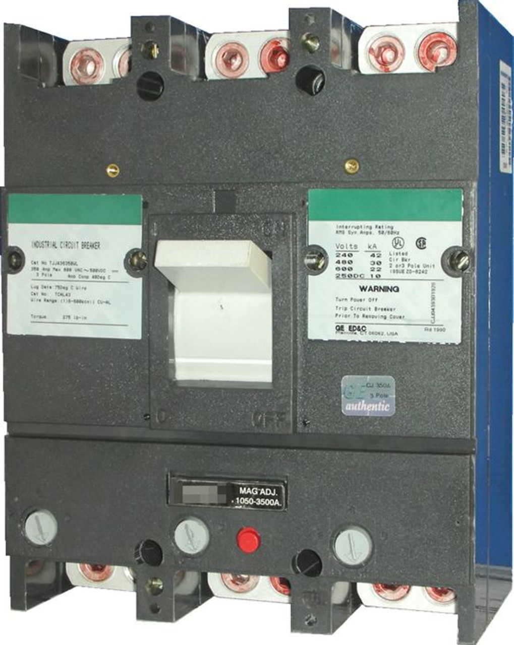 TJK636450WL 450A Circuit Breaker, with Field Installable Trips