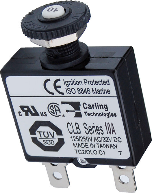 BSS Push Button Reset Only Quick Connect Breaker - 10A