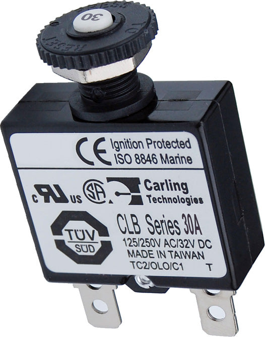 BSS Push Button Reset Only Quick Connect Breaker - 30A